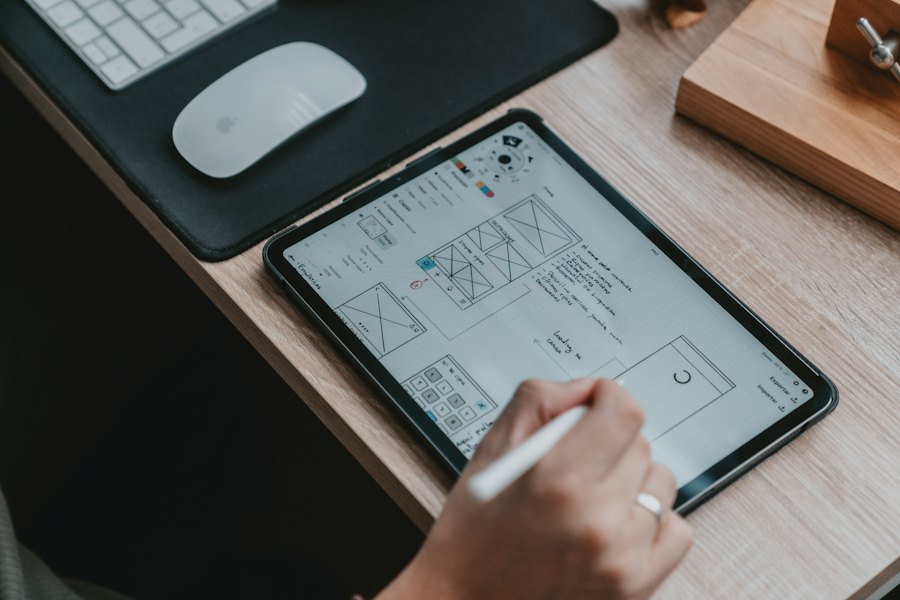 Brand identity design sketches